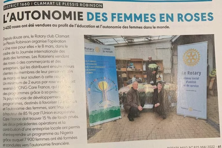 Notre Club dans le Rotary Mag !